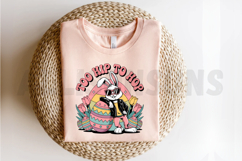 Cool Easter Bunny Too Hip To Hop With Easter Eggs Product Image 2