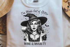 Vintage Halloween Witch, I&#039;m made out of glitter wine &amp; Product Image 2