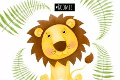 Safari animals kids clipart, Safari Baby Shower, Jungle Product Image 2