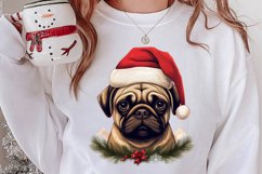 Christmas Peeking Dogs Clipart, Christmas PNG Product Image 2