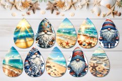 Gnome BeachLife | 10 Teardrop earring Sublimation designs Product Image 2