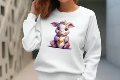 Adorable Animal Bunny Clipart, Watercolor Clipart Product Image 2