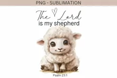 Lord is My Shepherd | Religious PNG | Sheep | Nursery Bible Product Image 1