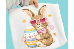 Faux Yarn Easter PNG, Easter Bunny PNG, Faux yarn Bunny PNG Product Image 5