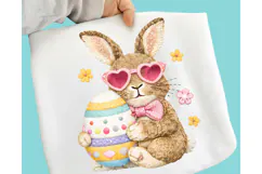 Faux Yarn Easter PNG, Easter Bunny PNG, Faux yarn Bunny PNG Product Image 5