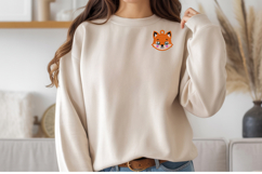 Cute Fox Keychain Embroidery Design Product Image 3