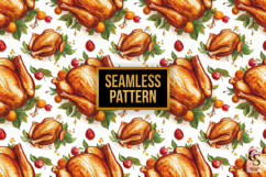 Thanksgiving Turkey Feast Digital Paper Product Image 2