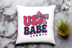 USA Babe Bow Clipart Sublimation PNG Product Image 2