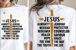 Jesus SVG Christian SVG, T-Shirt Design Vintage Nails Cross Product Image 1