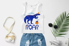 Roar Dinosaur SVG. Kids Sublimation PNG Product Image 3