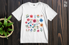 Colorful Floral Clipart Sublimation PNG Product Image 2