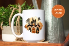 Kids Halloween PNG, Cartoon Halloween Castle Sublimation Product Image 2