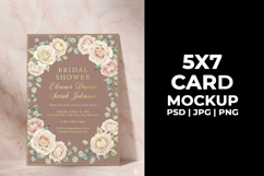 5x7 Rustic BBQ Card Mockup | Outdoor Summer Party Invitation Product Image 2