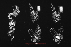 10 Bundle Dark Art Lighter Fire Flame Match Torch Skull Product Image 3