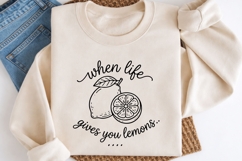 When Life Gives You Lemons SVG | Lemon Citrus Quote PNG Product Image 2