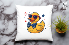 Patriotic Duck Clipart PNG Product Image 2