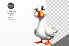 Goose clipart, Bird clipart, Funny clipart, Product Image 1