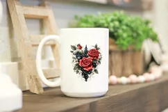 Heart Rose Flower SVG, Heart Rose Flower png Product Image 2