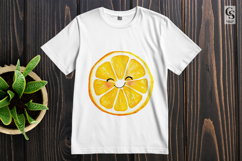 Cute Watercolor Lemon Slice Clipart PNG Product Image 2