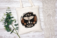 Boho Forest Illustration PNG, Celestial Moth PNG Product Image 2