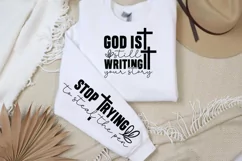God is still writing your story Sleeve SVG PNG, Product Image 2