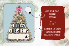 Boho Christmas Tree Money Card, Christmas Gift Card PNG Product Image 2