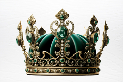 Vintage Green Christmas Clipart PNG Product Image 2