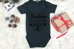 Our first christmas as a family of 4 SVG Product Image 2