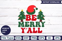 Be Merry Y’all SVG Cut File Product Image 2