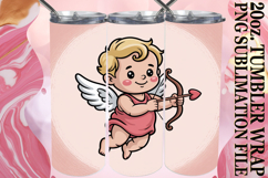 Blissful Reflections 20oz tumbler wrap, Cupid Product Image 1