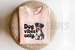 Cute Puppy Dog Vibes Only Design For Sublimation Projects Product Image 2