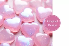 Pink Glitter Tumbler Design, Valentine's Day Tumbler Wrap Product Image 2