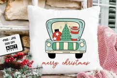 Retro christms sublimation bundle, Groovy christmas png Product Image 3