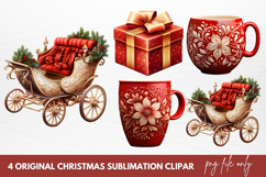 Original Christmas Sublimation Clipart Product Image 1