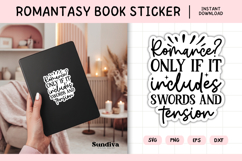 Printable Magic and Fantasy Book Lover Sticker | Romance? Product Image 1