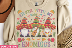 Fiesta With My Gnomies PNG, Cinco De Mayo Sublimation PNG Product Image 1
