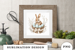 Watercolor Easter Bunny png Product Image 2