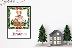 Christmas Gingerbread House Greeting Card Design Product Image 2