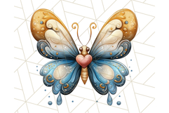 Jewel Toned Butterfly PNG Clipart, Vibrant Butterflies Product Image 2
