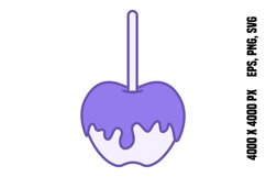Colored Caramelized Apple Icon Product Image 1