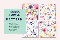Spring Flower Pattern Background Product Image 2