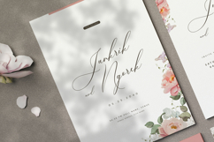 beautiful wedding card invitation with peonies flower Product Image 2