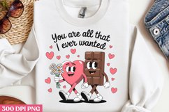 You are all that I ever PNG, Retro Valentine Sublimation Product Image 3