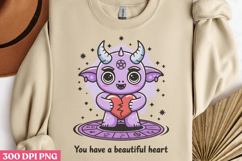 You Have A Beautiful Heart PNG, Cute Baphomet Sublim Product Image 2