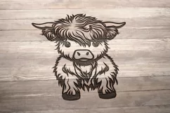 Highland Cow svg, Baby Highland Cow svg, Cute Product Image 2