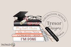 Graduation Books PNG Grad Cap School Glam Design Art Product Image 1