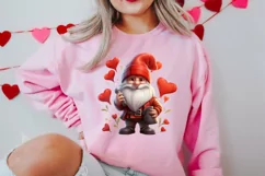 Cute Valentine Gnome Clipart, Gnome Clipart, Cute Gnome Product Image 2