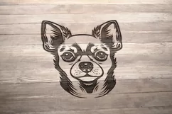 Chihuahua svg, Dog Face svg, svg files for cricut, png, dxf Product Image 2