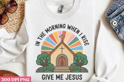 In the morning when PNG, Retro Church Sublimation Product Image 2