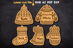 Christmas Ornaments Bundle SVG laser cut files for Glowforge Product Image 2